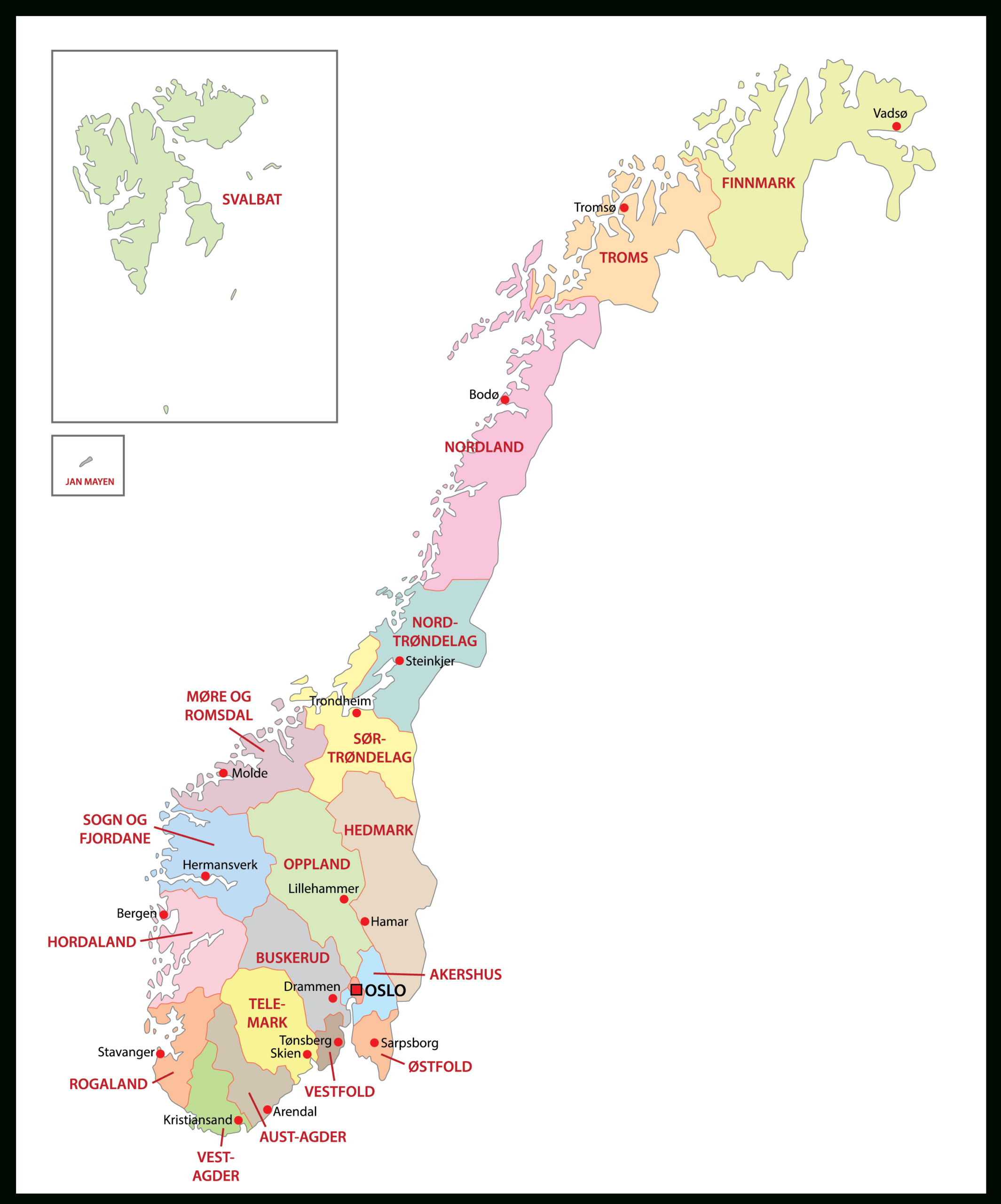 Norway Maps &amp;amp; Facts - World Atlas throughout Maps of Norway