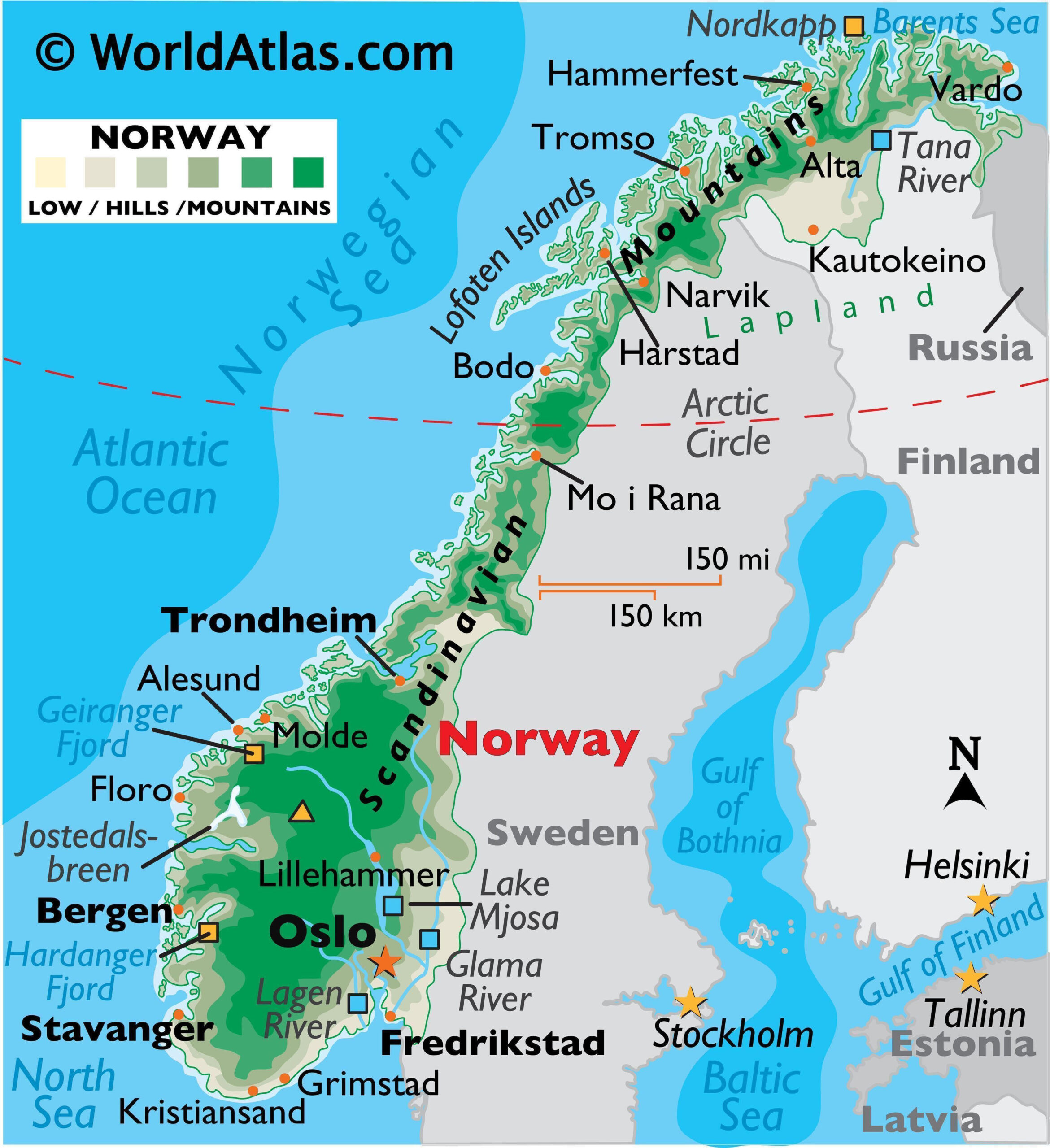 Norway Maps &amp;amp; Facts - World Atlas within Maps Of Norway