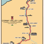 Oc] A Map Of The Conwy Valley Line : R/Wales With Llandudno And Conwy Map Of England
