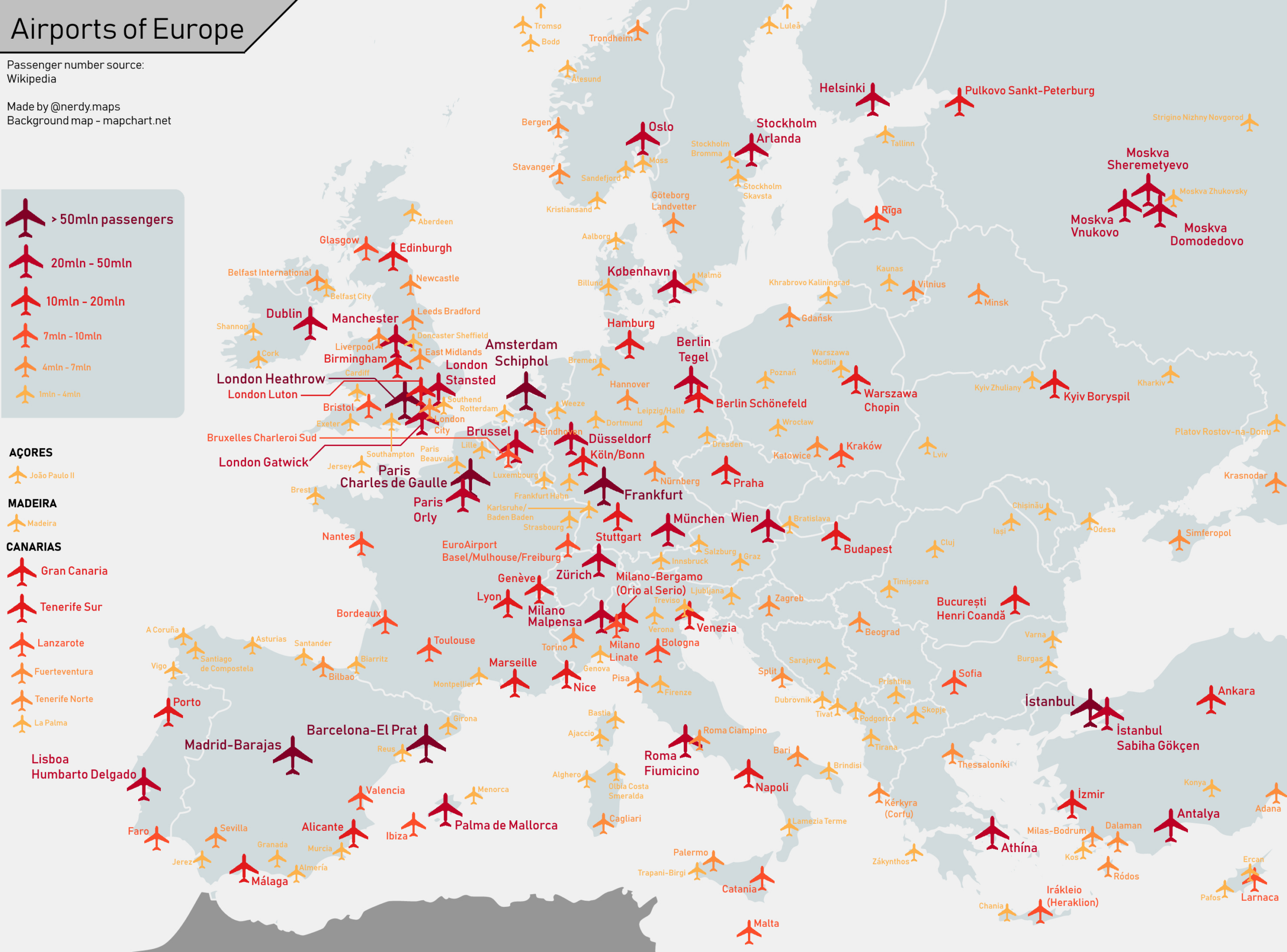 oc airports of europe map r mapporn inside map of western europe with main airports scaled oc airports of europe map r mapporn inside map of western europe with main airports scaled