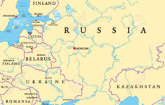 Osteuropa Und Westasien, Politische Karte, Mit Hauptstädten with Map Of Western Asia And Europe