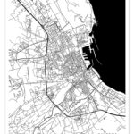 Palermo Italy Map Printmain Street Maps | Posterlounge Throughout City Map Of Palermo Italy