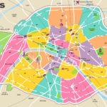 Paris Travel Map With Tourist Attractions And Arrondissements Regarding Printable Tourist Map Of Paris France
