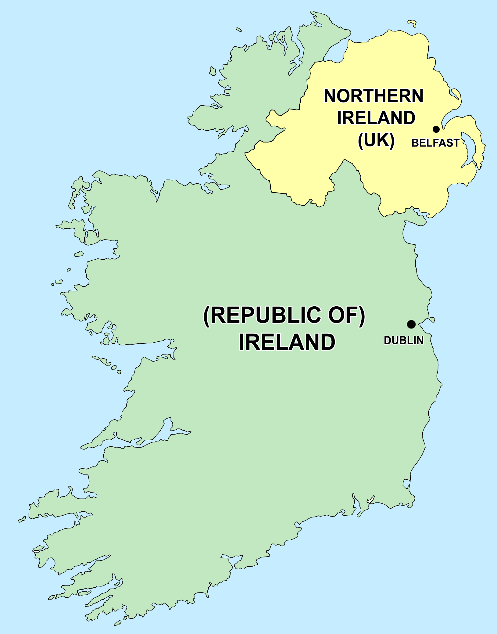 Partition Of Ireland - Wikipedia throughout Map Of Eire And Northern Ireland