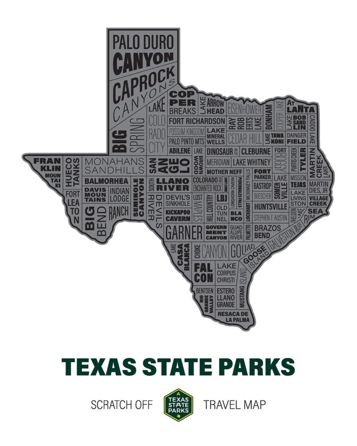 Free Printable Map of Texas State Parks