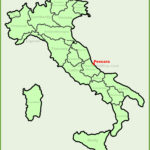 Pescara Location On The Italy Map   Ontheworldmap Within Map Of Pescara Abruzzo Italy