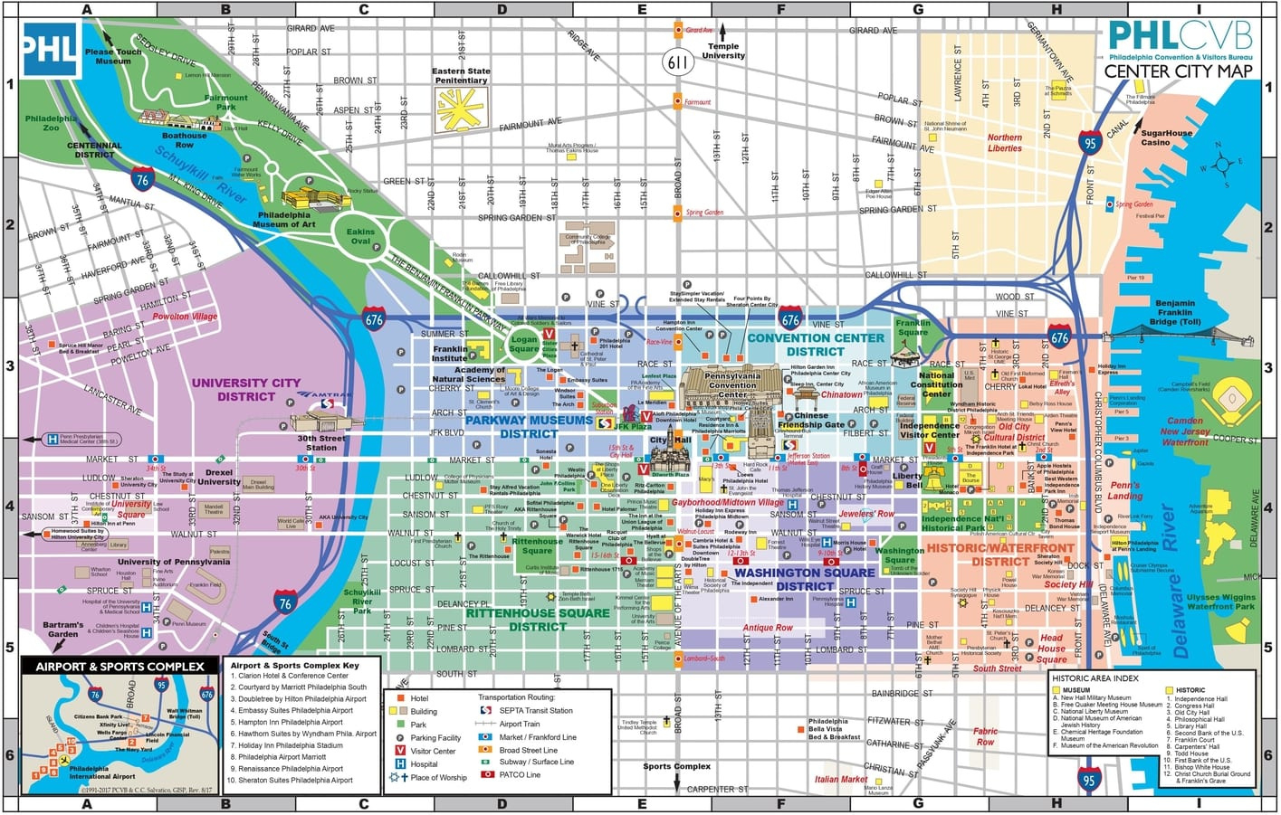 Philadelphia Maps - The Tourist Map Of Philly To Plan Your Visit throughout Printable Map Of Philadelphia