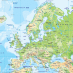 Physical Map Of Europe   Ezilon Maps Inside Map Of Europe And Asia Rivers