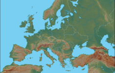Physical Map Of Europe inside Physical Map of Europe and Asia