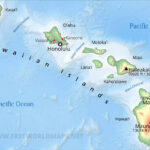 Physical Map Of Hawaii Intended For Free Printable Map Of Hawaiian Islands