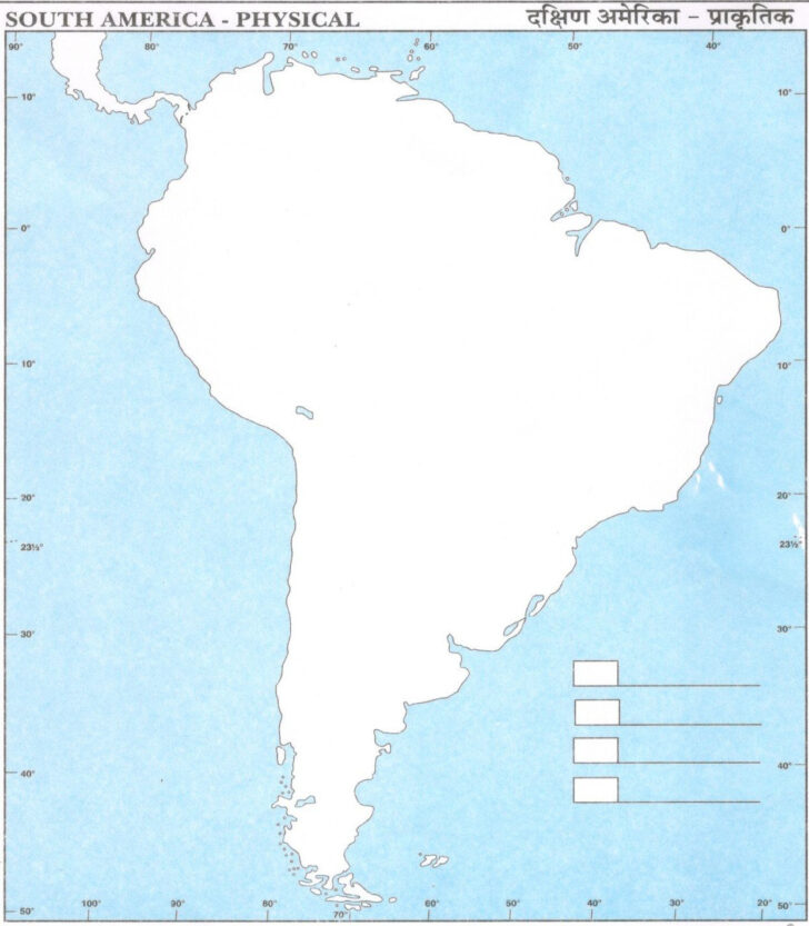 Blank Printable Blank South America Physical Map