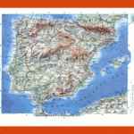 Physical Map Of Spain And Portugal | Maps Of Spain | Maps Of Regarding Physical Map Of Spain And Portugal