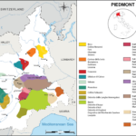 Piedmont Map Of Vineyards Wine Regions Within Map Of Piedmont Italy Wine Regions