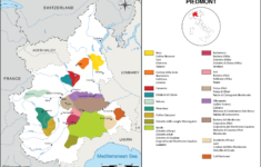 Piedmont Map Of Vineyards Wine Regions within Map of Piedmont Italy Wine Regions