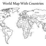 Pingail Broussard On School | World Map Printable, World Map Regarding Printable World Map In Black And White