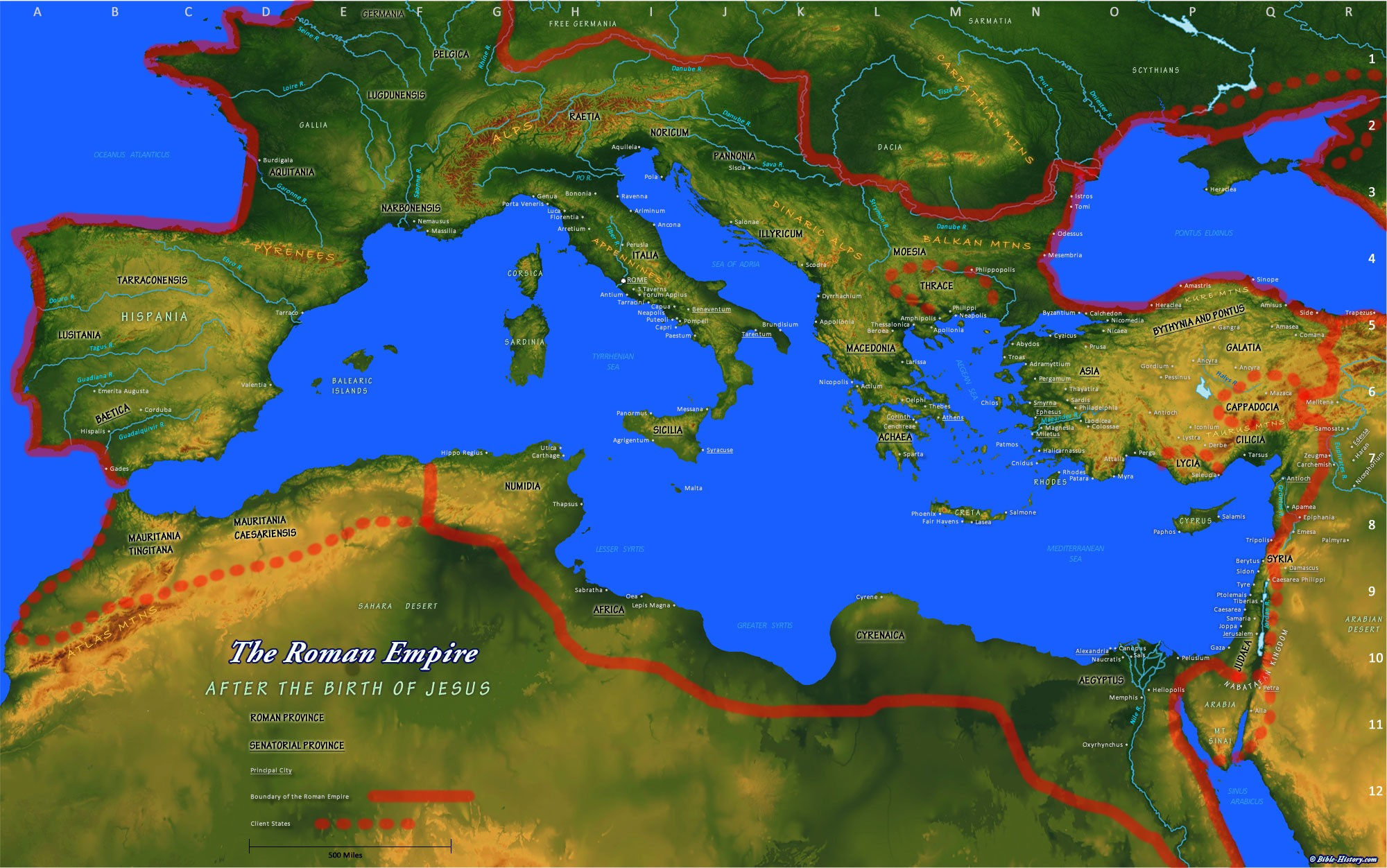 Po River - Clickable Map Of The Roman Empire - First Century Ad inside Map of Po River Italy
