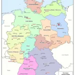 Political Germany Map – Map Of Germany With Cities [Pdf] Inside Printable Map Of Germany With Cities
