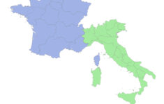 Political Map Of France And Italy Royalty Free Vector Image inside Map Of Italy And France Together
