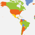 Political Map Of North And South America Vector Image In Free Map Of North And South America