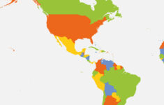 Political Map Of North And South America Vector Image in Free Map Of North And South America