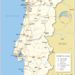 Political Map Of Portugal   Nations Online Project Pertaining To Map Of Portugal And Spain Border