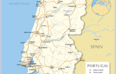 Political Map Of Portugal - Nations Online Project pertaining to Map of Portugal and Spain Border