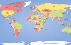 Political World Map – Printable Map Of The World [Pdf] inside World Map Printable Free Download