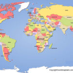 Political World Map – Printable Map Of The World [Pdf] Pertaining To Large Printable World Map With Countries