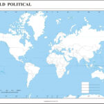 Political World Map – Printable Map Of The World [Pdf] Within Blank Map Of The World Printable