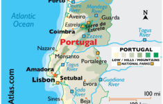 Portugal Maps &amp; Facts - World Atlas within Map Of Lisbon Portugal And Spain