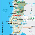 Portugal Maps & Facts   World Atlas Within Map Of Portugal And Spain With Major Cities
