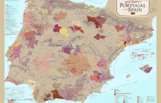 Portugal &amp; Spain – Wine Regions Map with regard to Map of Spain and Portugal Wine Regions