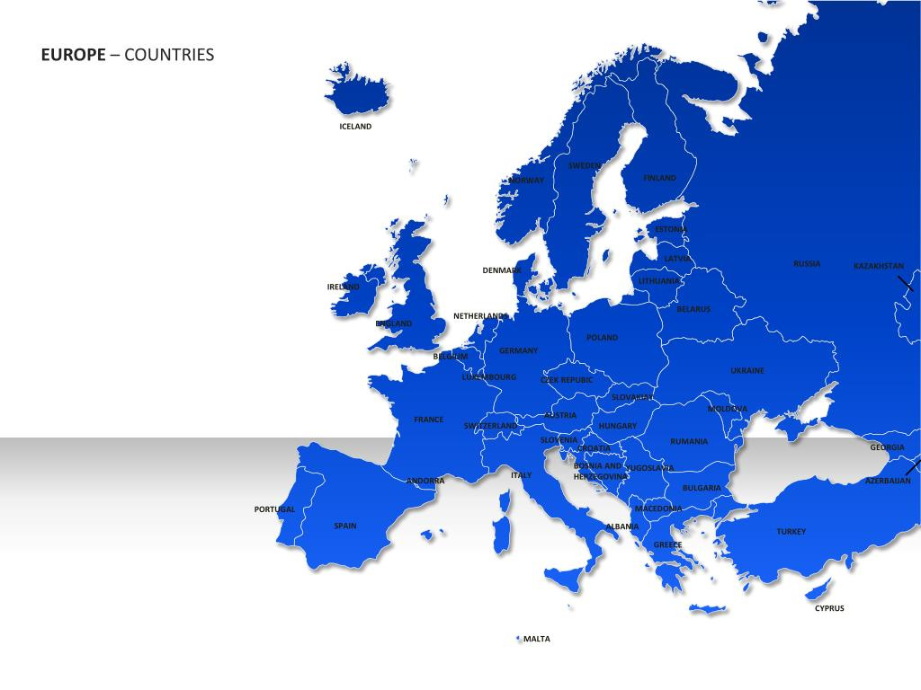 Ppt - Map Of Europe Powerpoint Presentation, Free Download - Id intended for Map of Portugal Spain Netherlands France and England