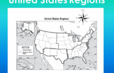 Ppt – The Five Regions Of The Usa. Naming The States And Capitals in Blank 5 Regions of the United States Printable Map