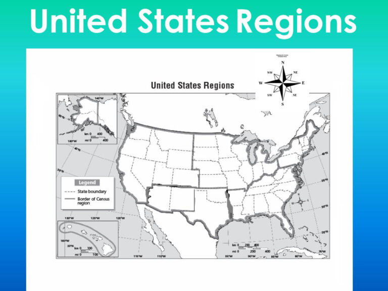 Blank 5 Regions Of The United States Printable Map | Adams Printable Map