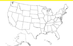 Printable Blank Map Of The Us: Perfect For Geography Lessons inside Blank Map of the US Printable