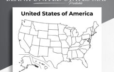 Printable Blank Us Map. Educational Map For Kids. Usa Coloring for Printable Blank Map of the USA