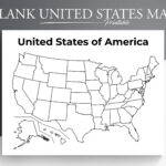 Printable Blank Us Map. Educational Map For Kids. Usa Coloring Inside Blank Map Of The US Printable
