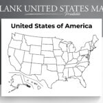 Printable Blank Us Map. Educational Map For Kids. Usa Coloring Throughout Printable Blank Map Of United States