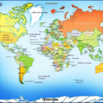 Printable Blank World Map With Countries & Capitals [Pdf] Within Free Printable World Map With Countries And Capitals