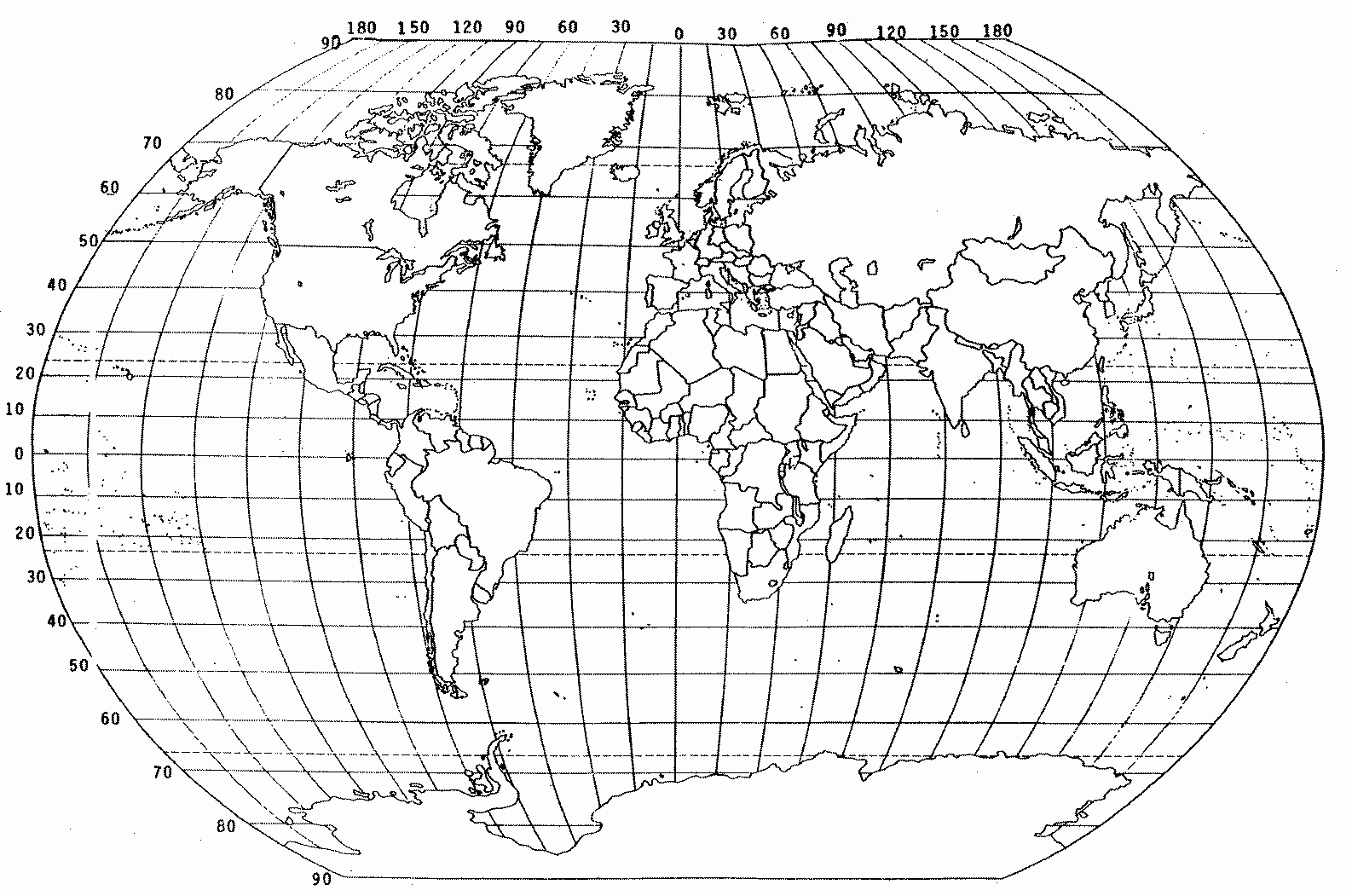 Printable Countries World Map With Latitude And Longitude for Printable Map With Latitude And Longitude