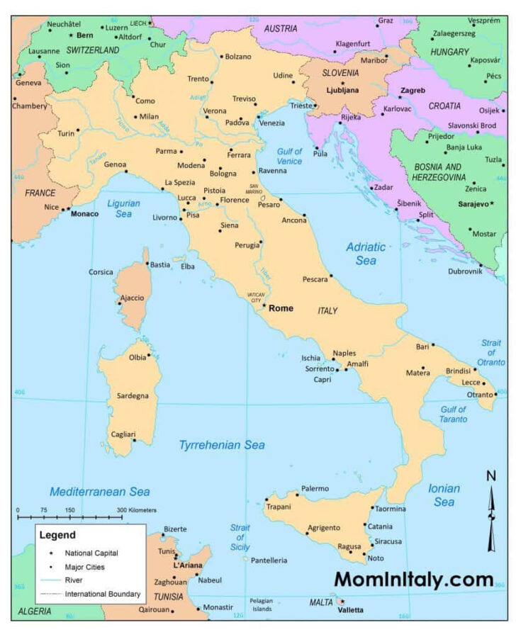 Map of Italy and Switzerland Border Map of Italy and Switzerland Border