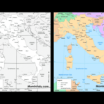 Printable Map Of Italy (Black & White And Color Versions)   Mom In With Regard To Black And White Printable Map Of Italy