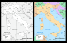 Printable Map Of Italy (Black & White And Color Versions) – Mom In with regard to Black and White Printable Map of Italy