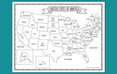 Printable Map Of The United States | Mrs. Merry intended for Free Printable Map of the United States