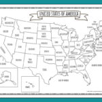 Printable Map Of The United States | Mrs. Merry   Worksheets Library Within Free Printable Map Of The Us With State Names