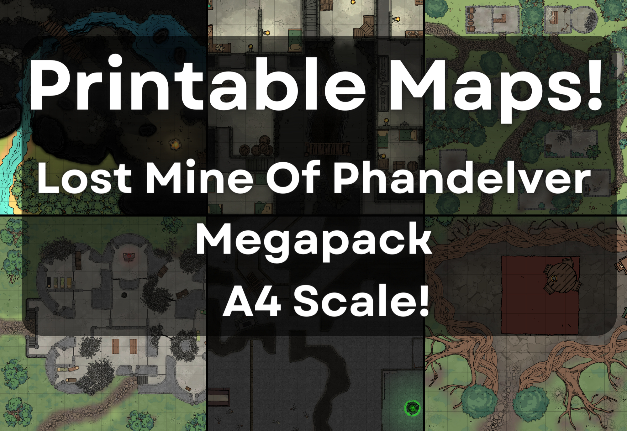 Printable Maps! -- Megapack! -- Lost Mine Of Phandelver -- A4 with regard to Lost Mine Of Phandelver Maps Printable