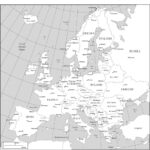 Printable Maps Of Europe   Printable Party Favors Throughout Free Printable Map Of Europe With Cities