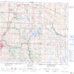 Printable Topographic Map Of Red Deer 083A, Ab Intended For Printable Map Of Red Deer Area