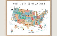 Printable United States Of America Map, Usa Map For Kids, Travel with regard to 8 1/2 X 11 Printable Map of United States